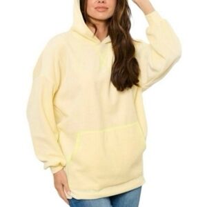 ANDANTE USA OVERSIZED HOODIE SZ L YELLOW GREEN